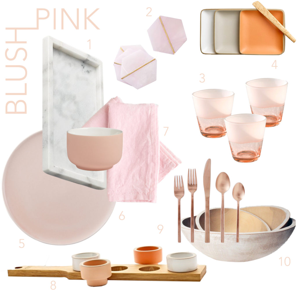 Blush Pink Outdoor Dining Grid